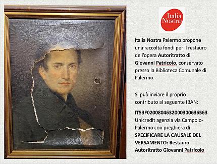 Restauro autoritratto di Giovanni Patricolo